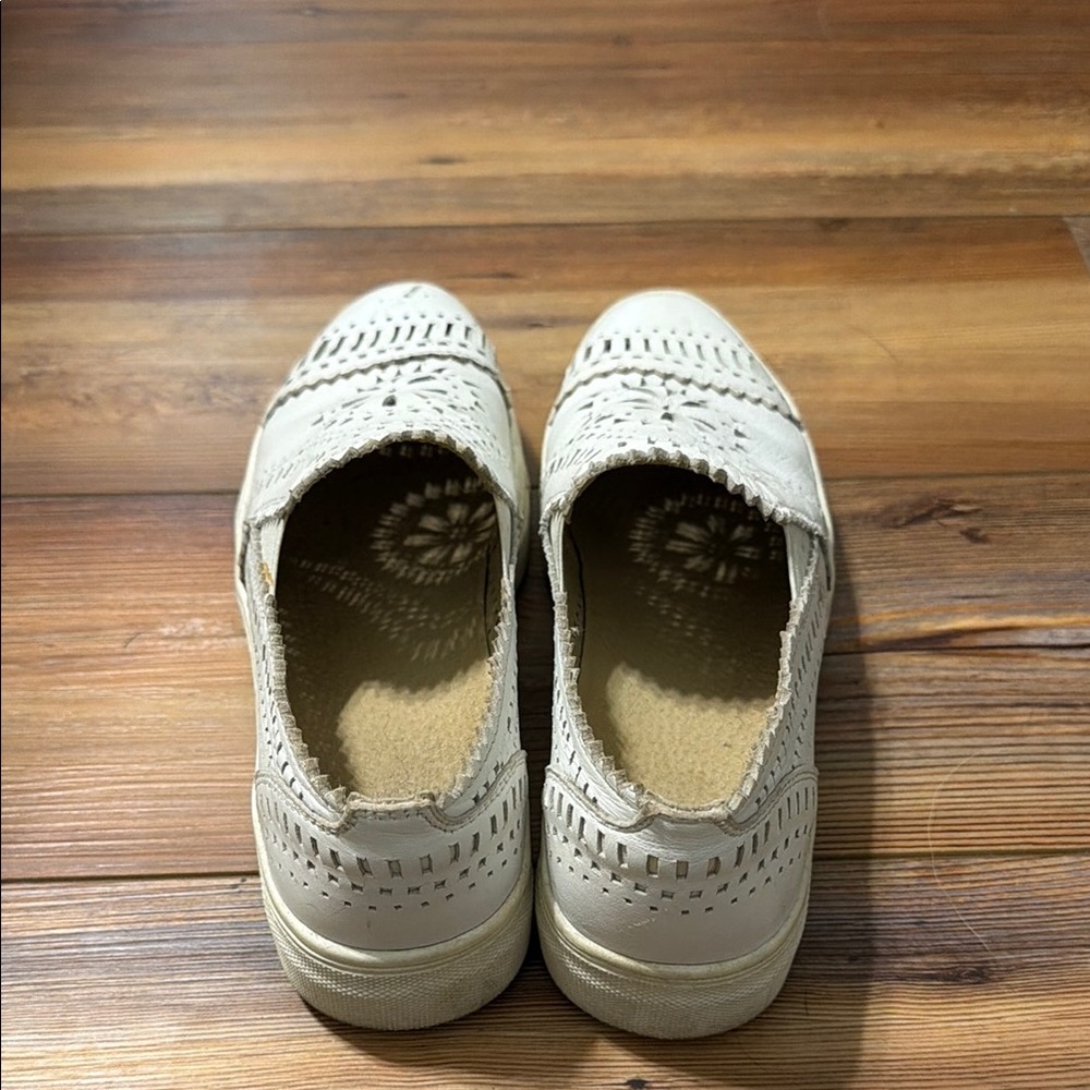 Seychelles Cream Laser-Cut Slip-On Loafers - Picture 3 of 3